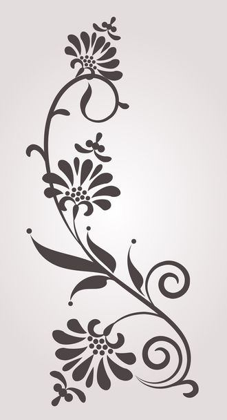 Background with flowers. - Vector, Image