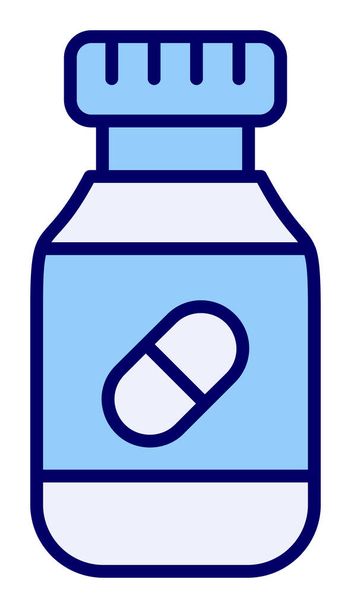 Pills web icon, vector illustration  - Vector, Image