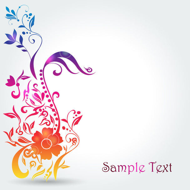 Beautiful floral background - Vector, afbeelding