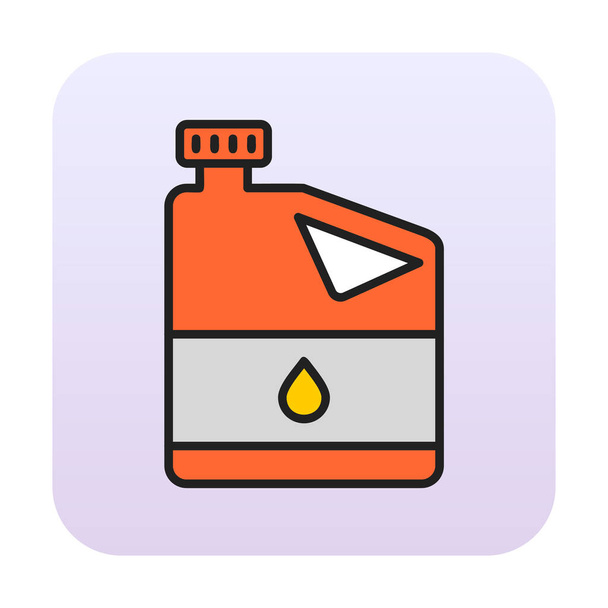 barril de petróleo vector icono de color plano  - Vector, imagen