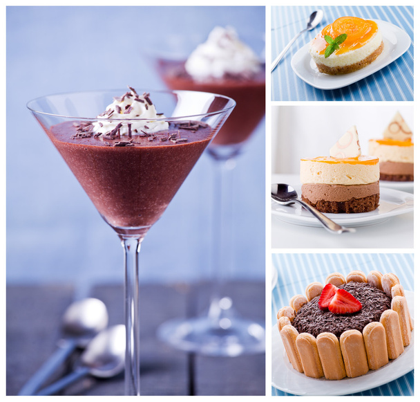 Dessert-Collage - Foto, Bild