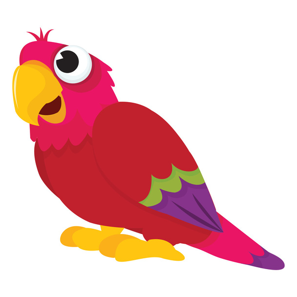 kreslený papoušek - Vektor, obrázek
