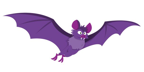 Cartoon Flying Bat - Vector, Image