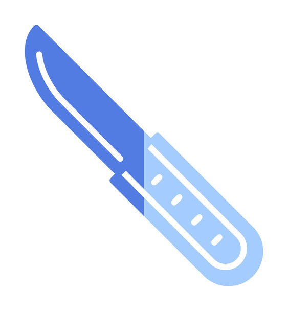 Beyaz arka plan üzerinde izole bıçak simge vektör   - Vektör, Görsel