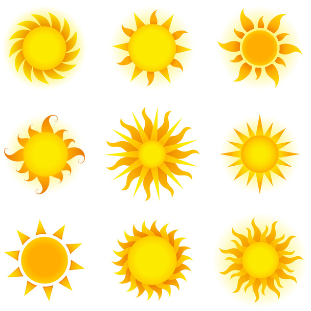 Sonnen - Vektor, Bild