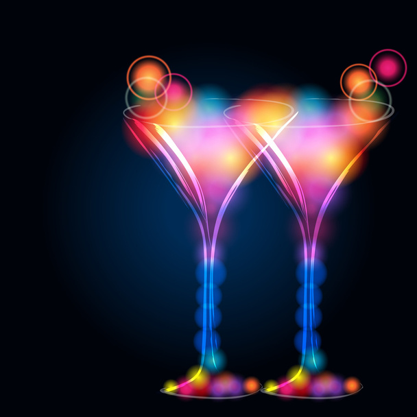 Copas de champán brillantes
 - Vector, Imagen