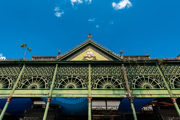 Metal Structure of the Municipal Market Building at Ver o Peso Complex in Belem City - Photo, Image