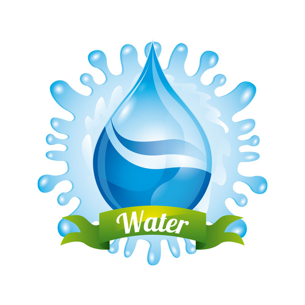 Икона о воде  - Вектор,изображение