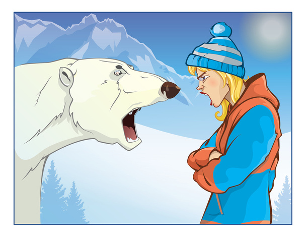 Polar bear - Vector, Image