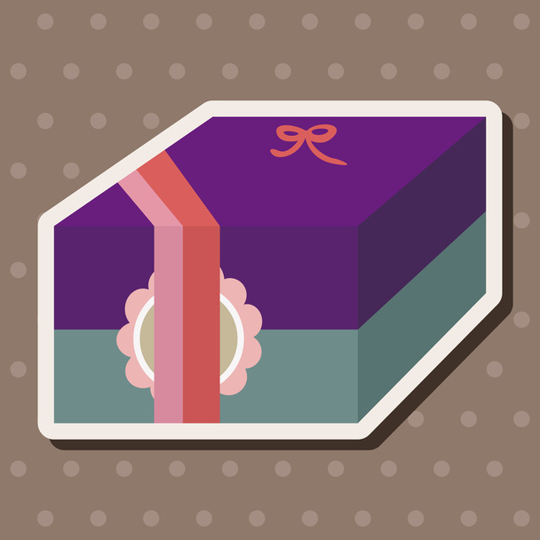 gift theme flat icon elements background,eps10 - Vector, afbeelding
