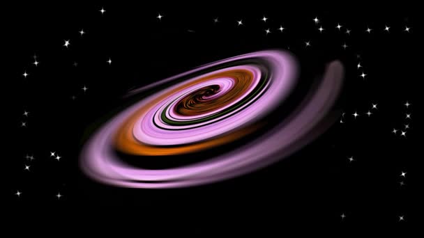 Galáxia à deriva pelo espaço, zoom em efeito - Filmagem, Vídeo