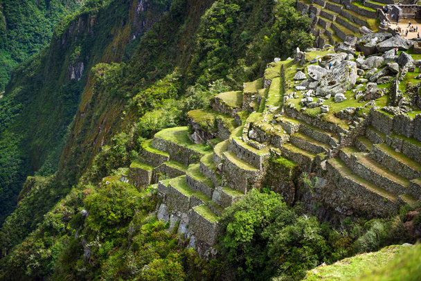 teraslar machu Picchu - Fotoğraf, Görsel