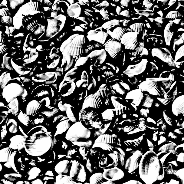 テクスチャの海の貝殻 - ベクター画像
