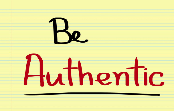 Be Authentic Concept - Photo, Image