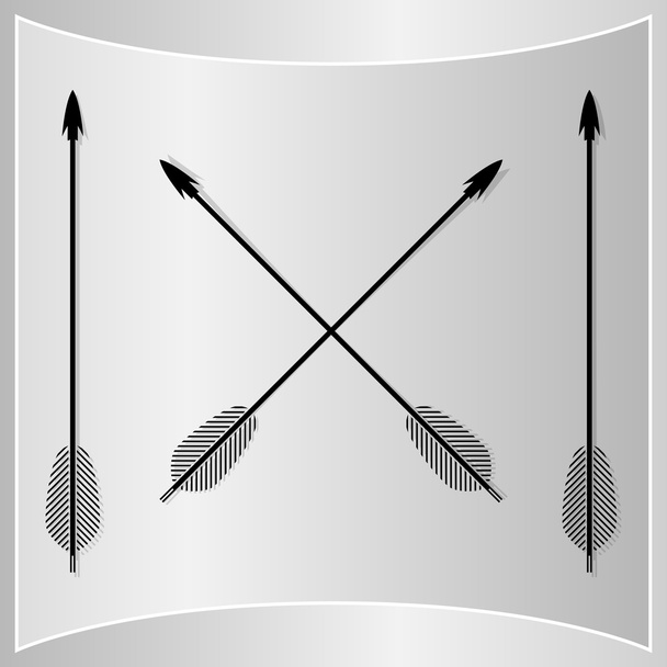 flechas arco silhueta
 - Vetor, Imagem