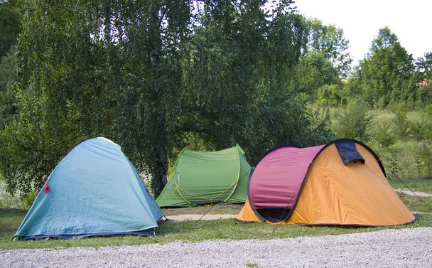 tendas coloridas
 - Foto, Imagem