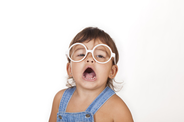 little girl and glasses - Photo, Image