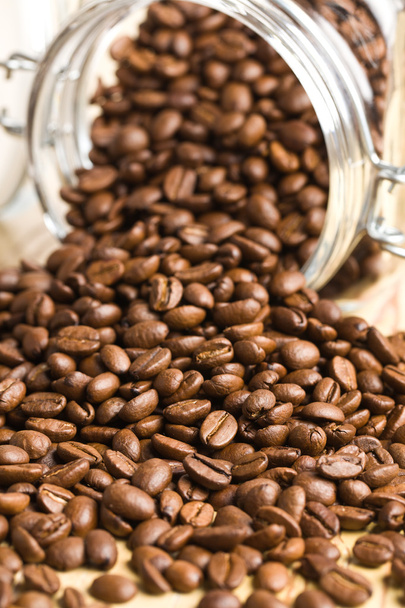 Poured coffee beans - Foto, Imagen