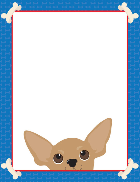 Chihuahua Frame - Vector, imagen