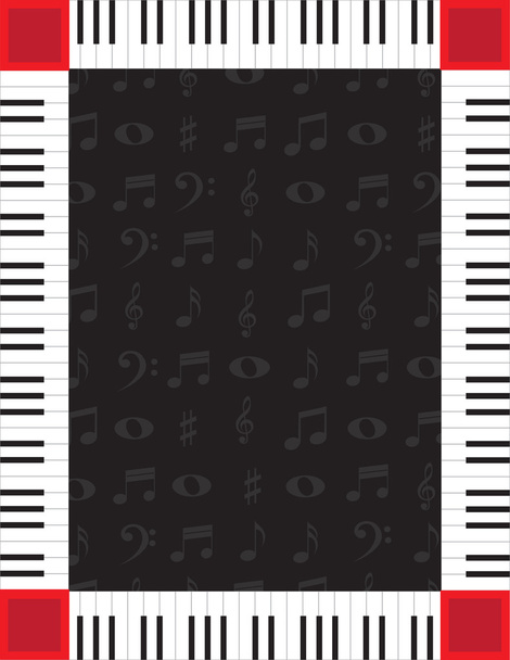 Фортепианная граница
 - Вектор,изображение