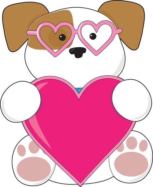 Puppy Love Sunglasses - Вектор,изображение