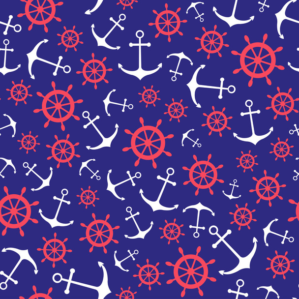Seamless nautical pattern - Vettoriali, immagini