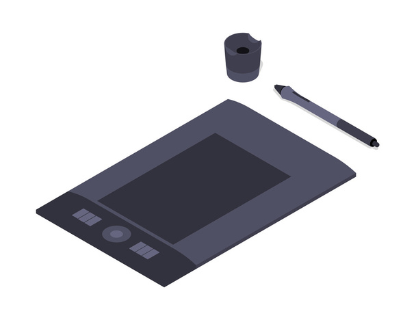 Isometric graphic tablet - Vector, Image