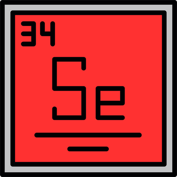 векторная иллюстрация, фон элемента Selenium - Вектор,изображение