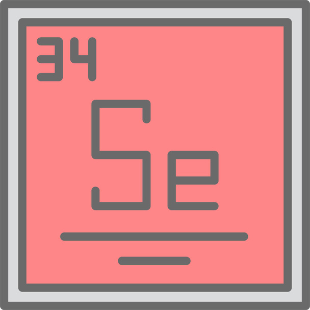 векторная иллюстрация, фон элемента Selenium - Вектор,изображение
