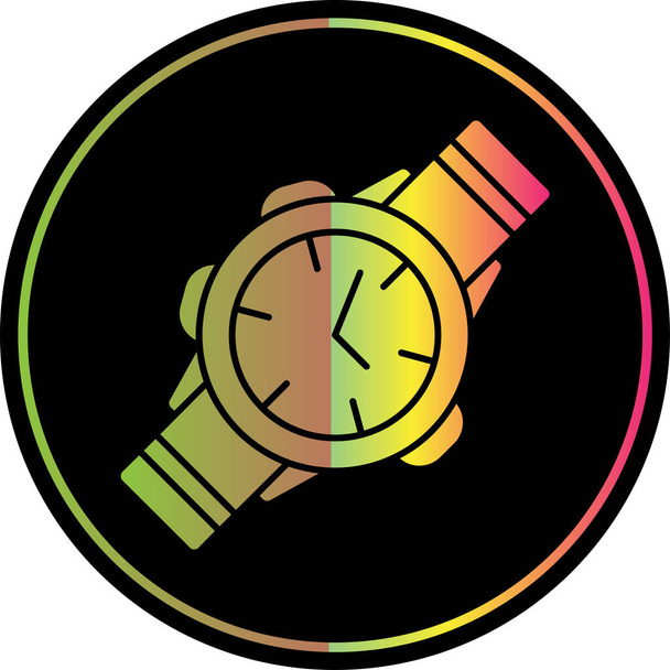 Простой дизайн значка наручных часов  - Вектор,изображение