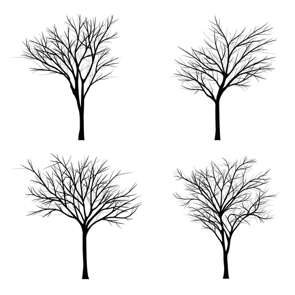 Trees with dead branch - Vector, Image
