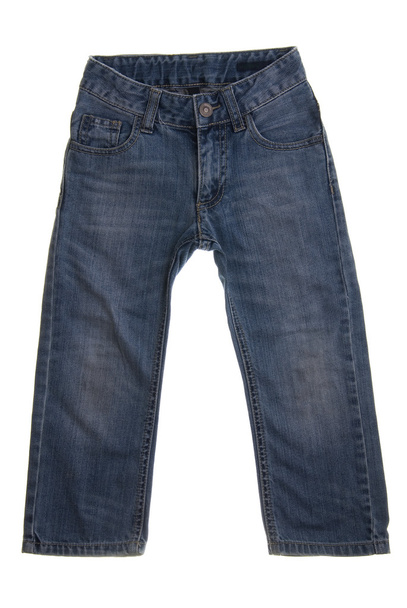 Dětské džíny izolovaných na bílém pozadí - Fotografie, Obrázek