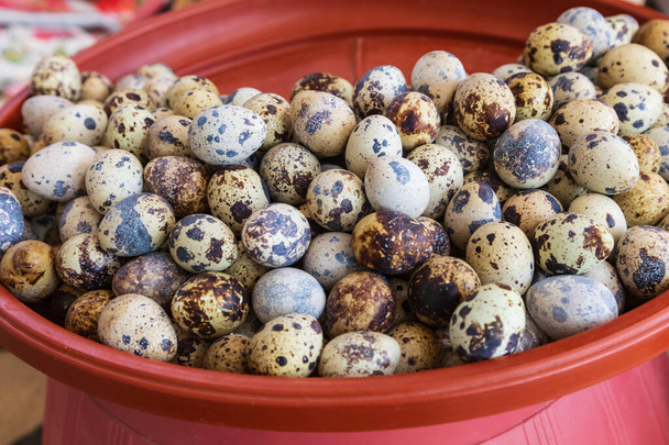 Buchara, Usbekistan, Zentralasien. Eier zum Verkauf auf einem Markt in Buchara. - Foto, Bild