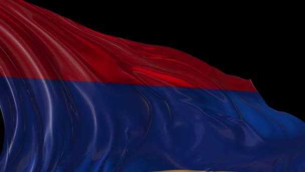 Flagge von Armenien - Filmmaterial, Video