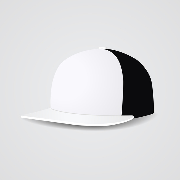 Modèle de casquette de baseball simple blanc
. - Vecteur, image