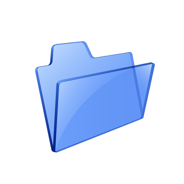 Glass glossy folder - Vector, imagen