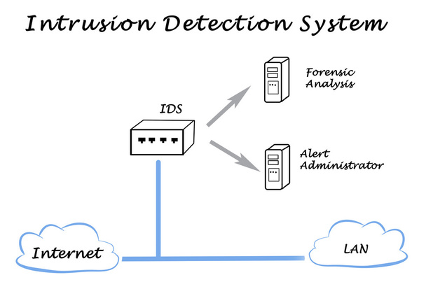 Diagram of Network and System Security - Photo, Image