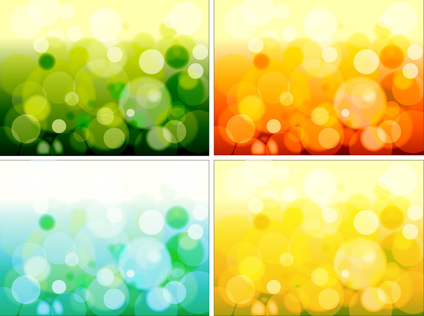 Conjunto colorido de faíscas Blur
 - Vetor, Imagem