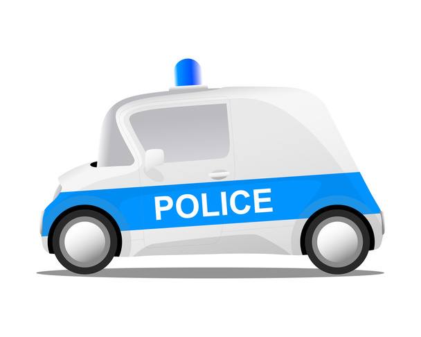 cartoon police car - Vettoriali, immagini