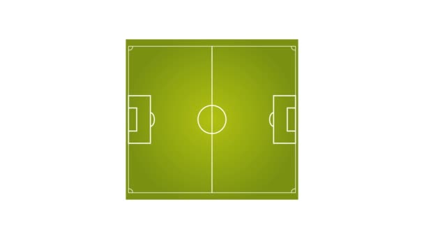 значок футбольного поля. іконка футбольного поля на білому тлі - Кадри, відео