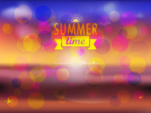 summer sunset party - Διάνυσμα, εικόνα