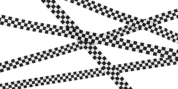 Siyah-beyaz kareli kazanan çizgi bant arka plan kaplaması - Fotoğraf, Görsel