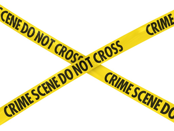Crime Scene Do Not Cross Barrier Tape - Fotó, kép