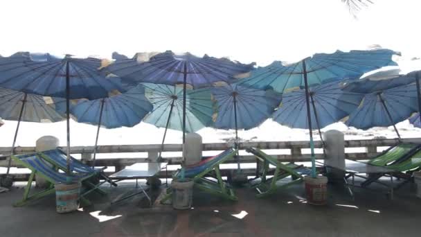 Sunny umbrellas - Footage, Video