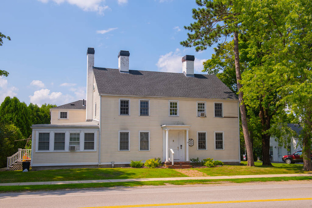 Rye Second Pappila on rakennettu vuonna 1810 575 Washington Roadilla Ruen historiallisessa keskustassa, New Hampshire NH, Yhdysvallat.  - Valokuva, kuva