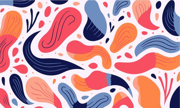 hand drawn flat design abstract doodle pattern - Vector, Image