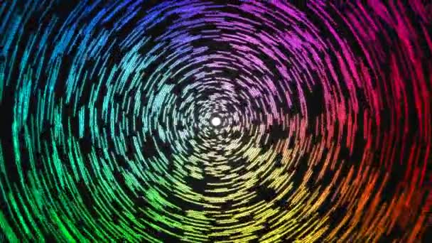 Işık Animasyon dönen hatları - Loop Rainbow - Video, Çekim