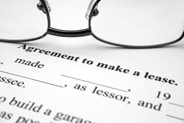 overeenkomst om lease - Foto, afbeelding