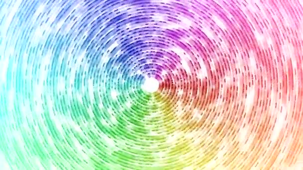 Renkli Dönen Lekeli Çizgiler Animasyon - Loop Rainbow - Video, Çekim