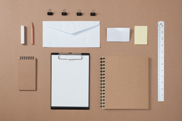 Mock up template of stationary and electronic tools in every day - Foto, Imagen